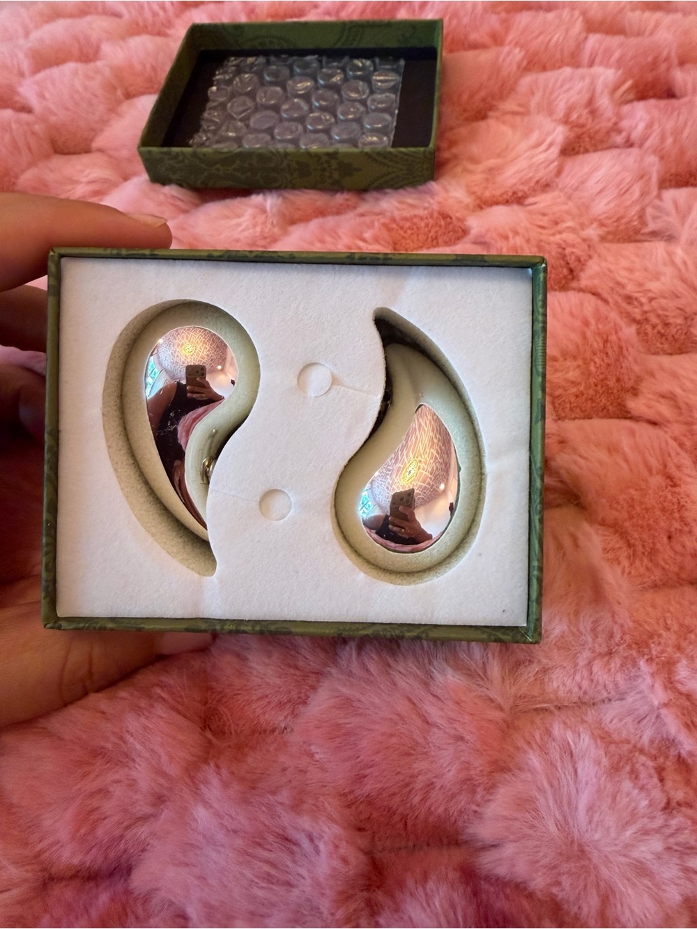 Silver Teardrop Statement Earrings - Women Jewelry